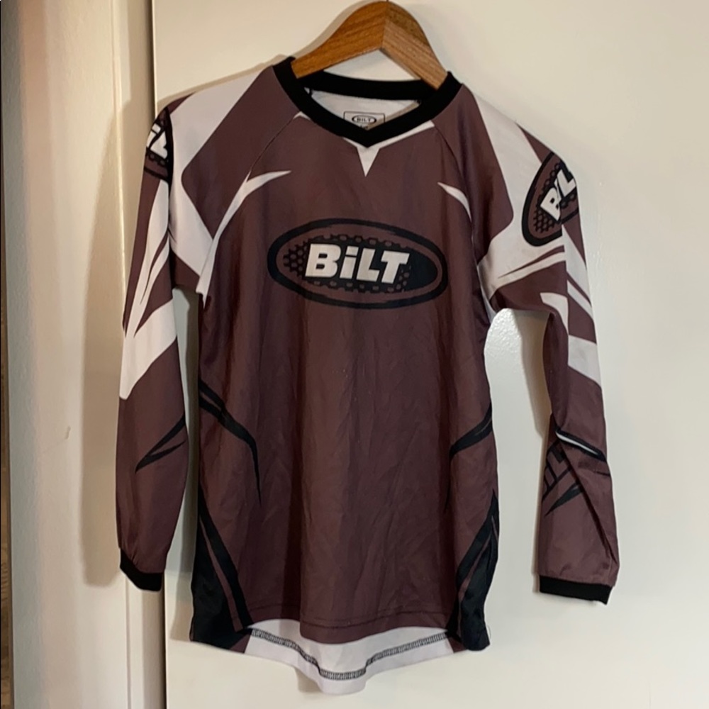 BILT Boys racing shirt size LY